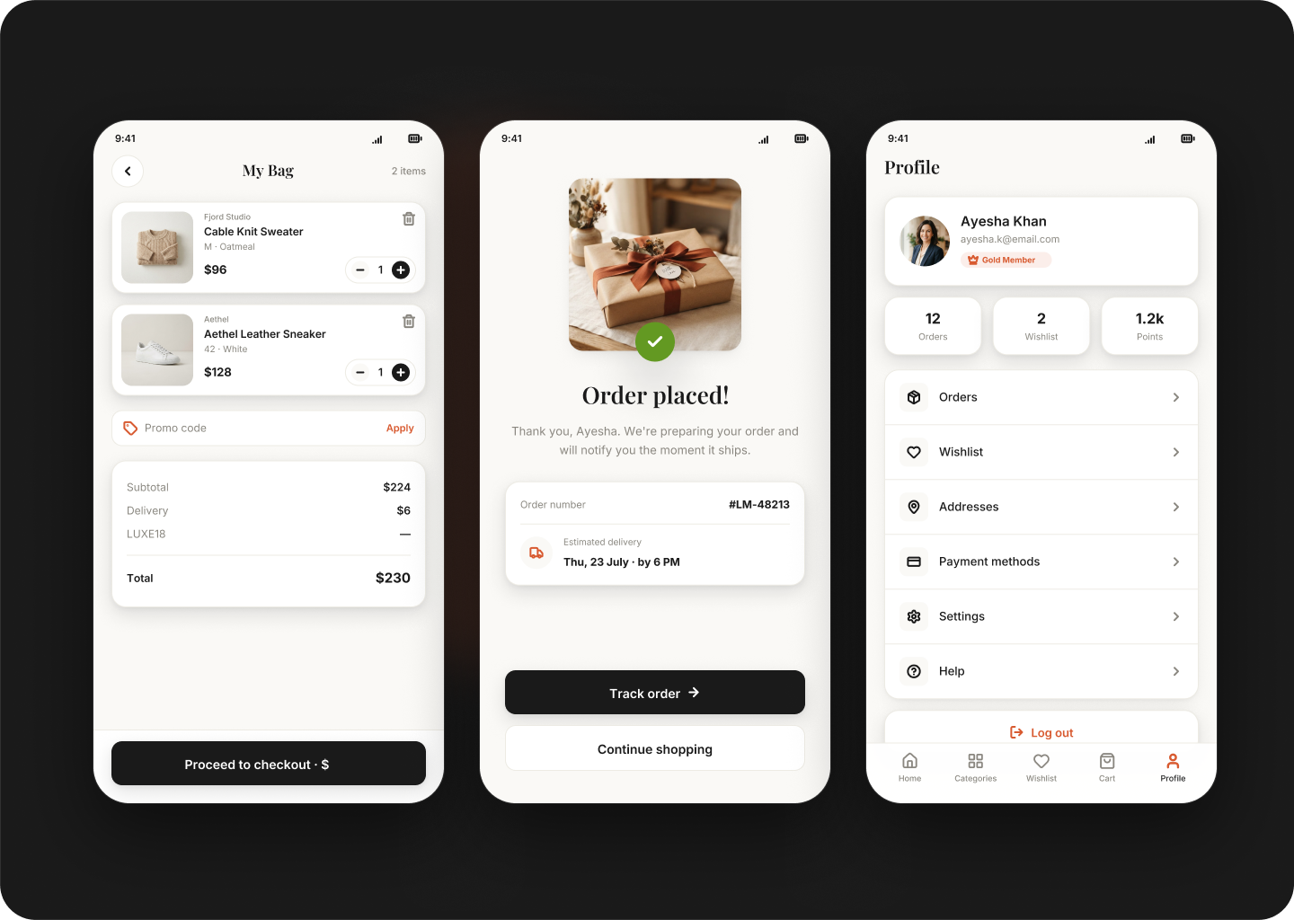 Luxe Market Checkout