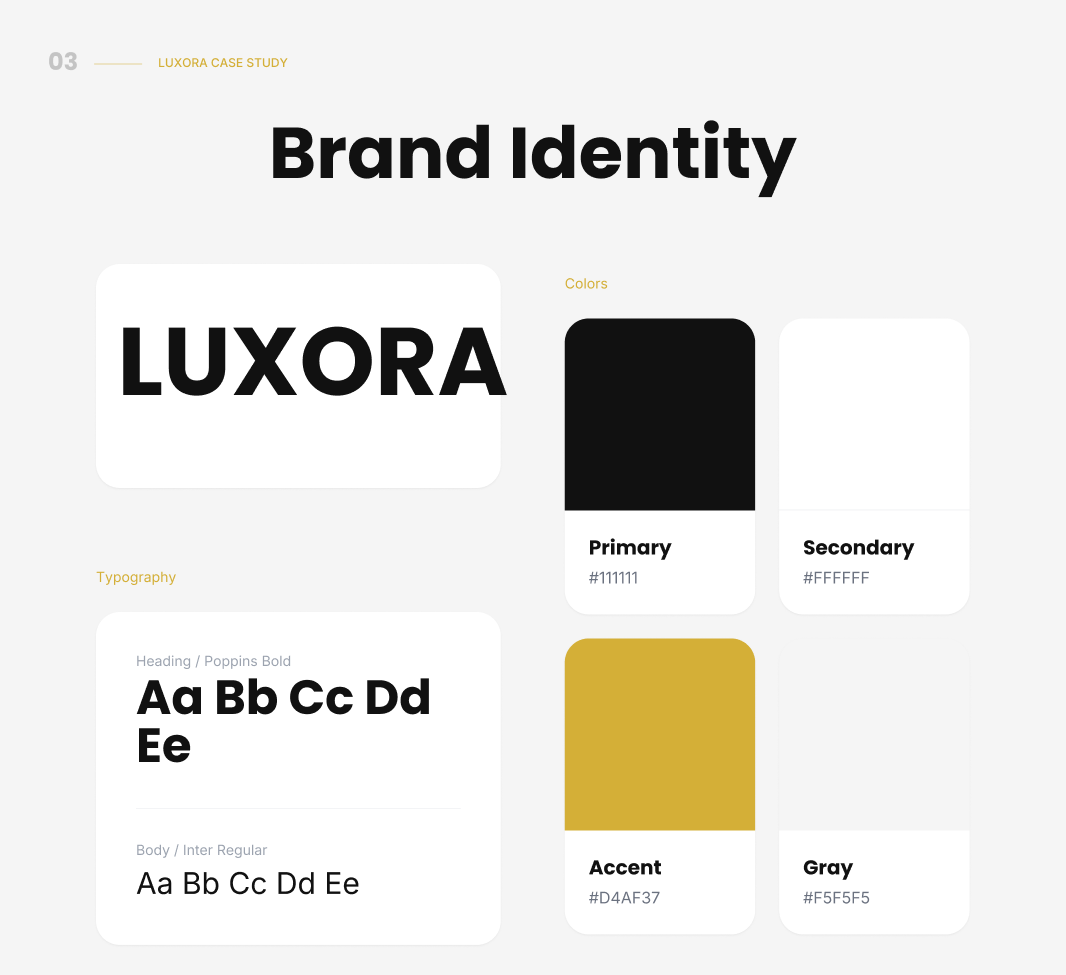 Luxora Brand Identity