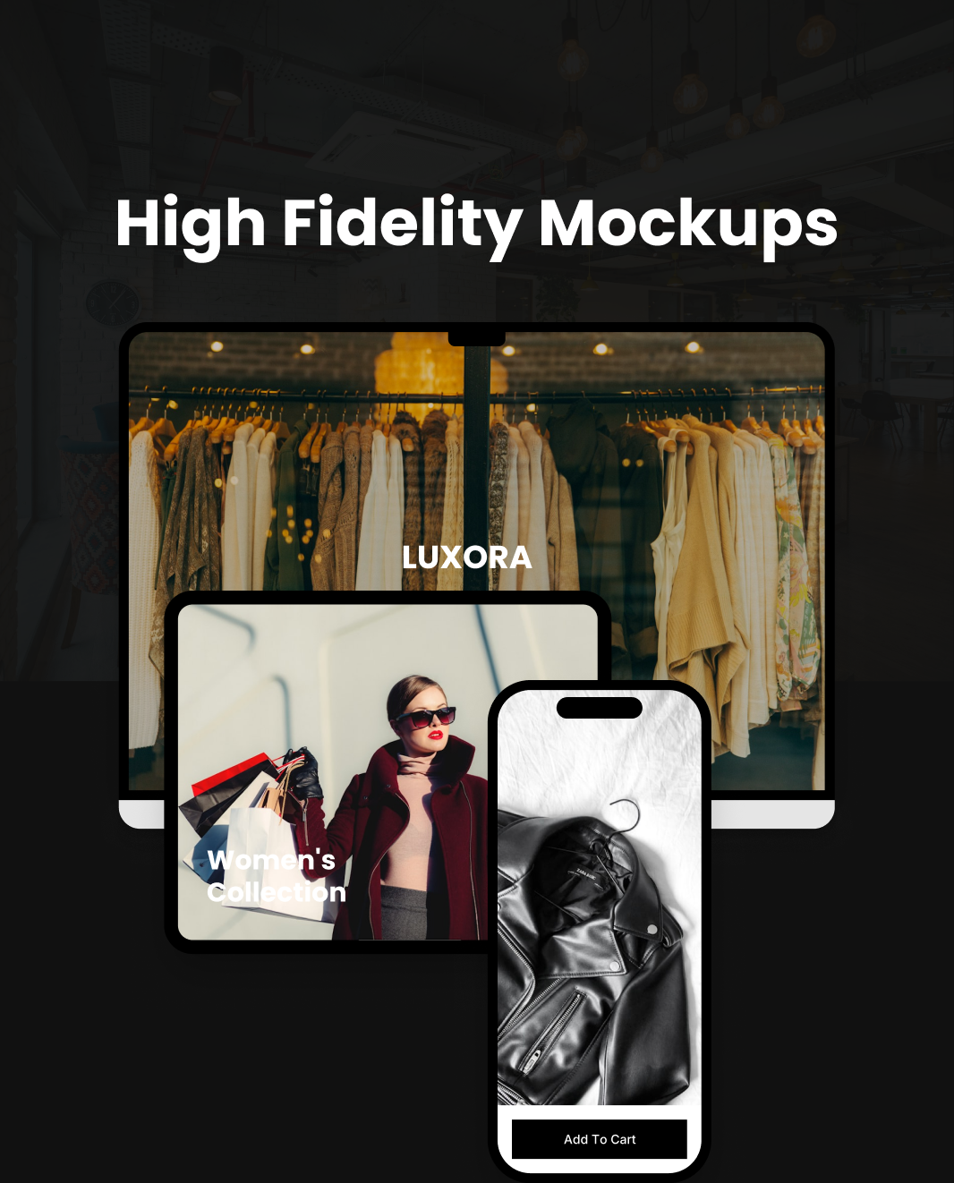 Luxora High Fidelity Mockups